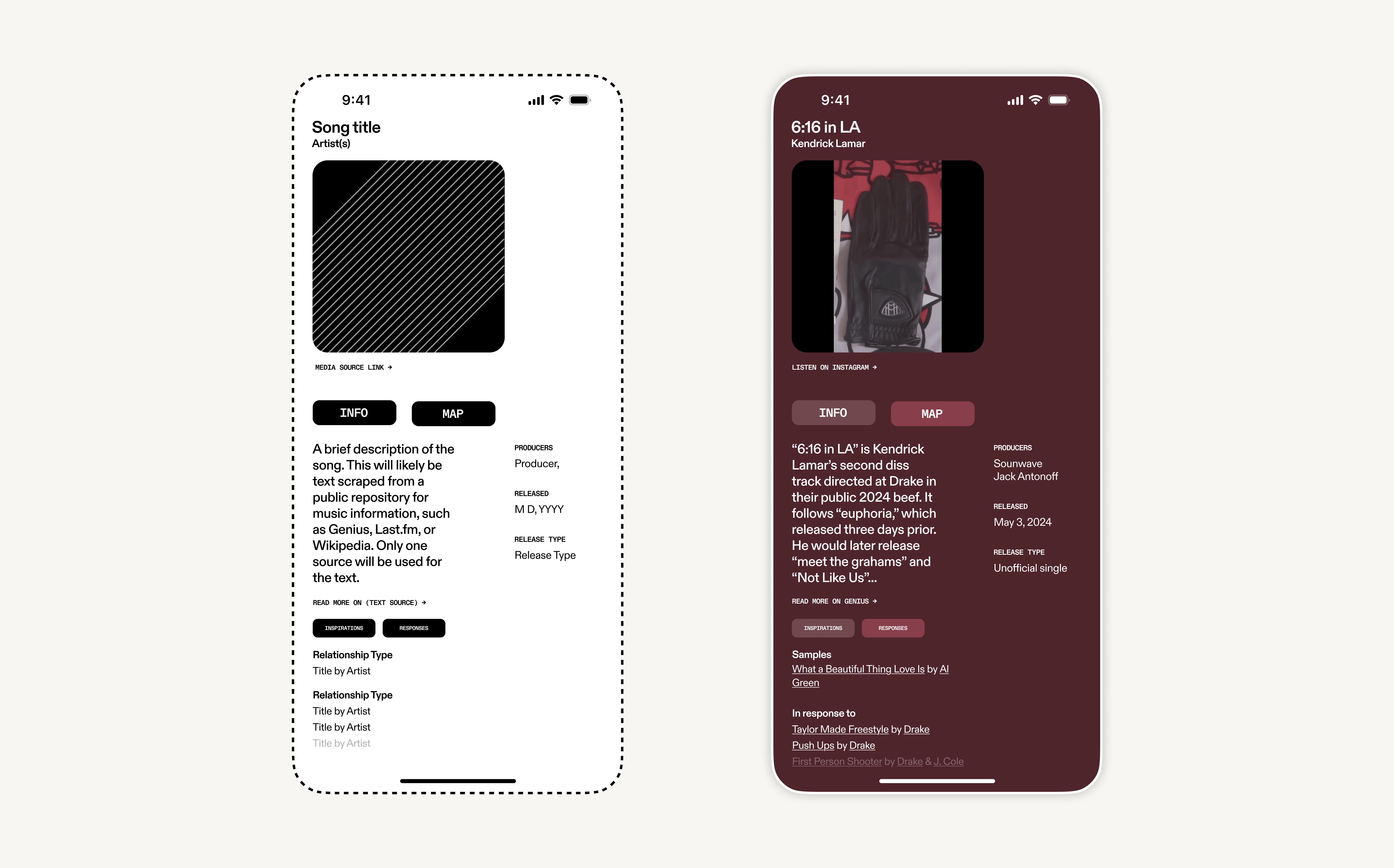 Mockups of LinkUs, developed for Software for People presentation (Nov 2024)